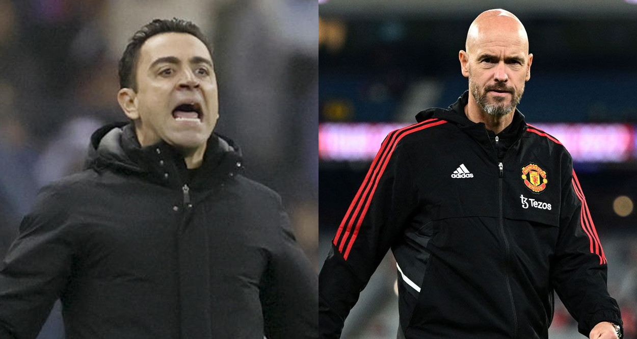 Xavi Hernández y Erik Ten Hag, entrenadores del Barça y Manchester United / CULEMANÍA