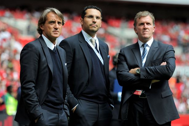 Roberto Mancini durante su etapa como técnico del Manchester City / Redes