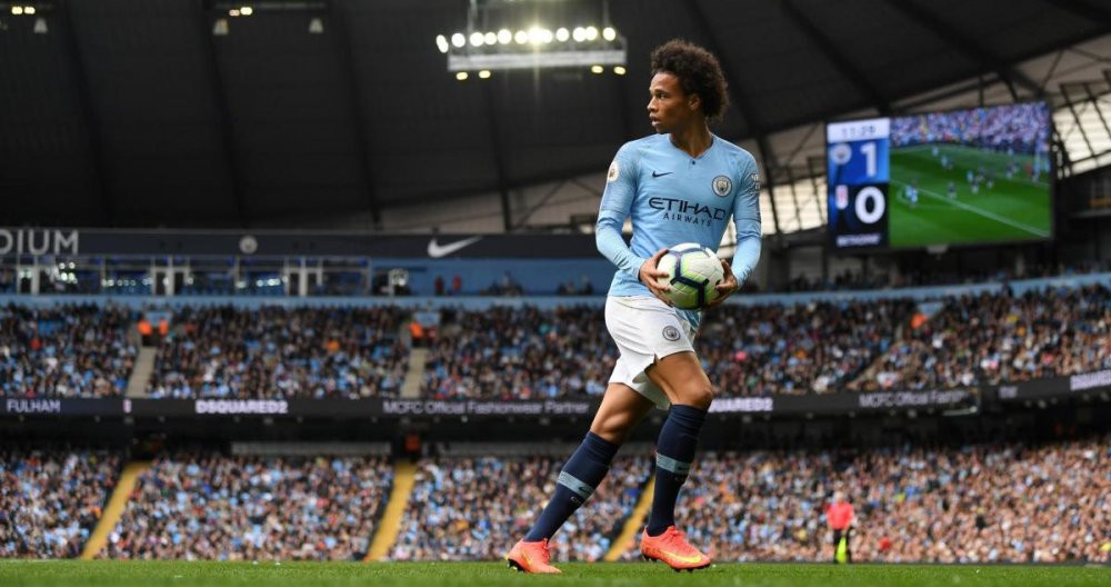 Leroy Sané en un Manchetser City - Fulham / DAZN