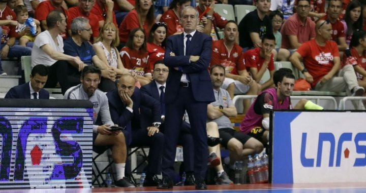 Andreu Plaza, entrenador del Barça de fútbol sala / FCB