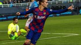 Griezmann celebrando su gol frente al Ibiza /EFE