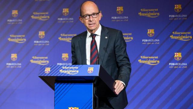 Jordi Cardoner en un acto con el Barça / FC Barcelona