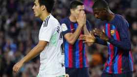 Dembelé se lamenta tras fallar una ocasión de gol : EFE