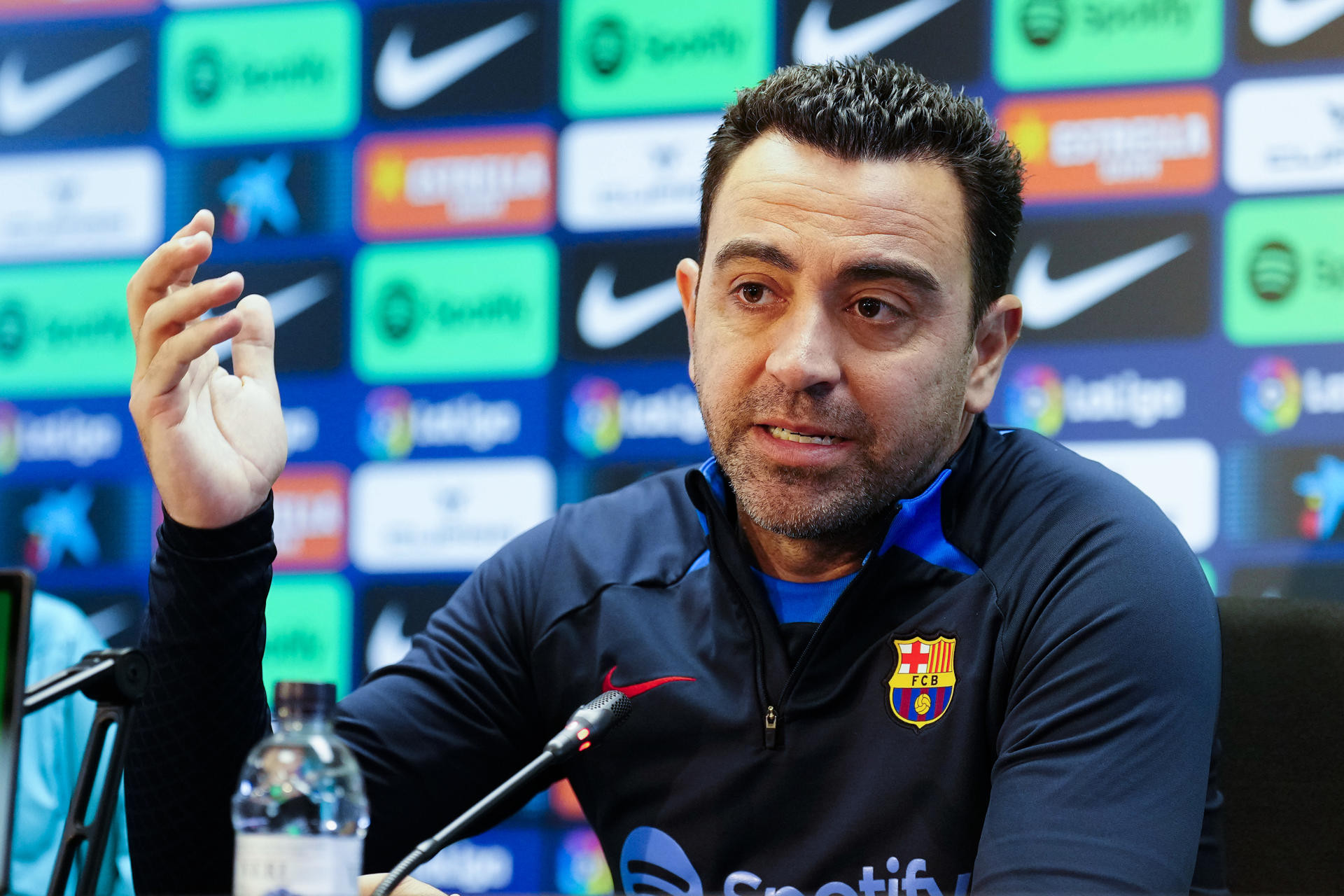 Xavi Hernández, en rueda de prensa / EFE