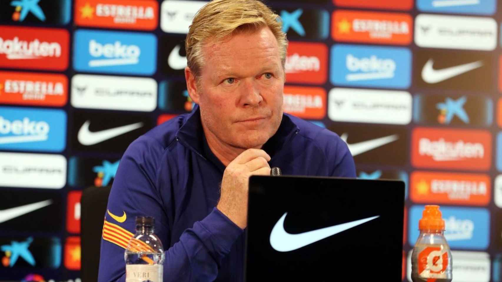 Ronald Koeman, en una rueda de prensa | FCB