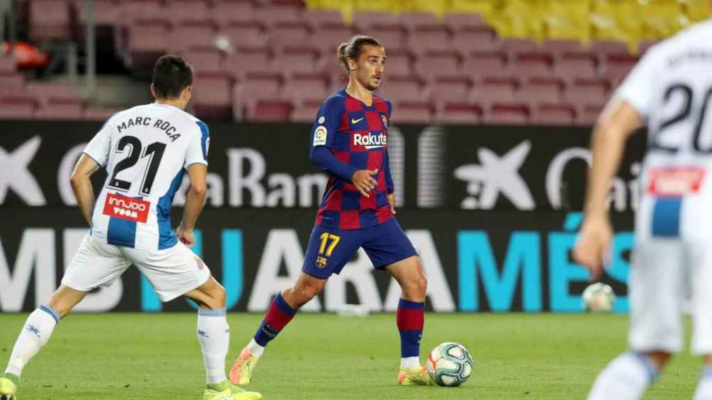 Antoine Griezmann durante un encuentro con el Barça /FCB