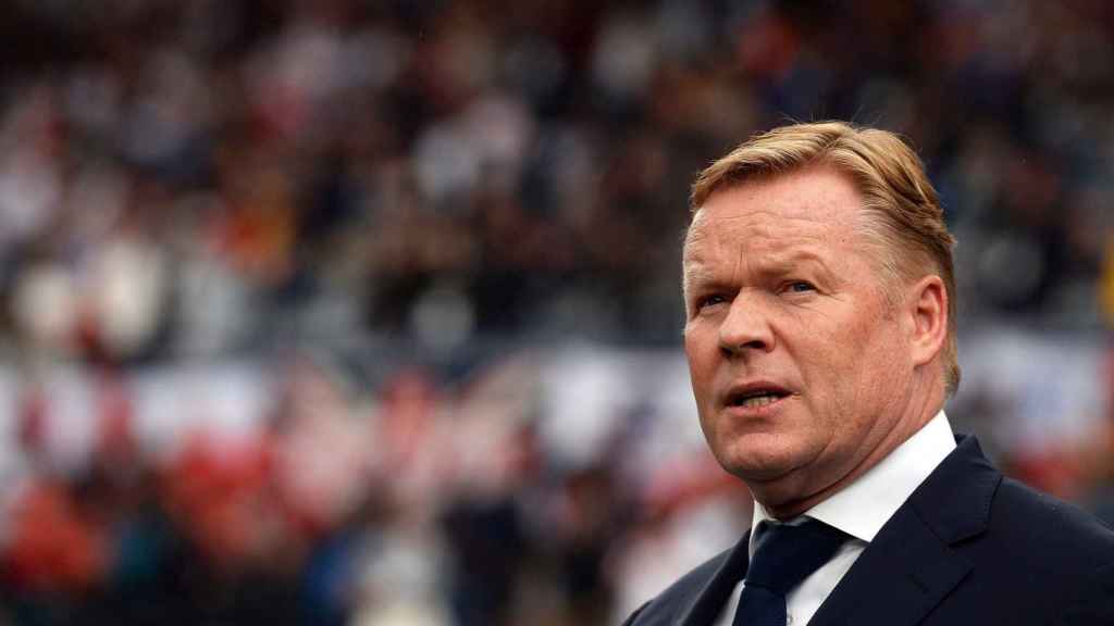 Koeman durante el Holanda-Inglaterra de la semifinal / EFE