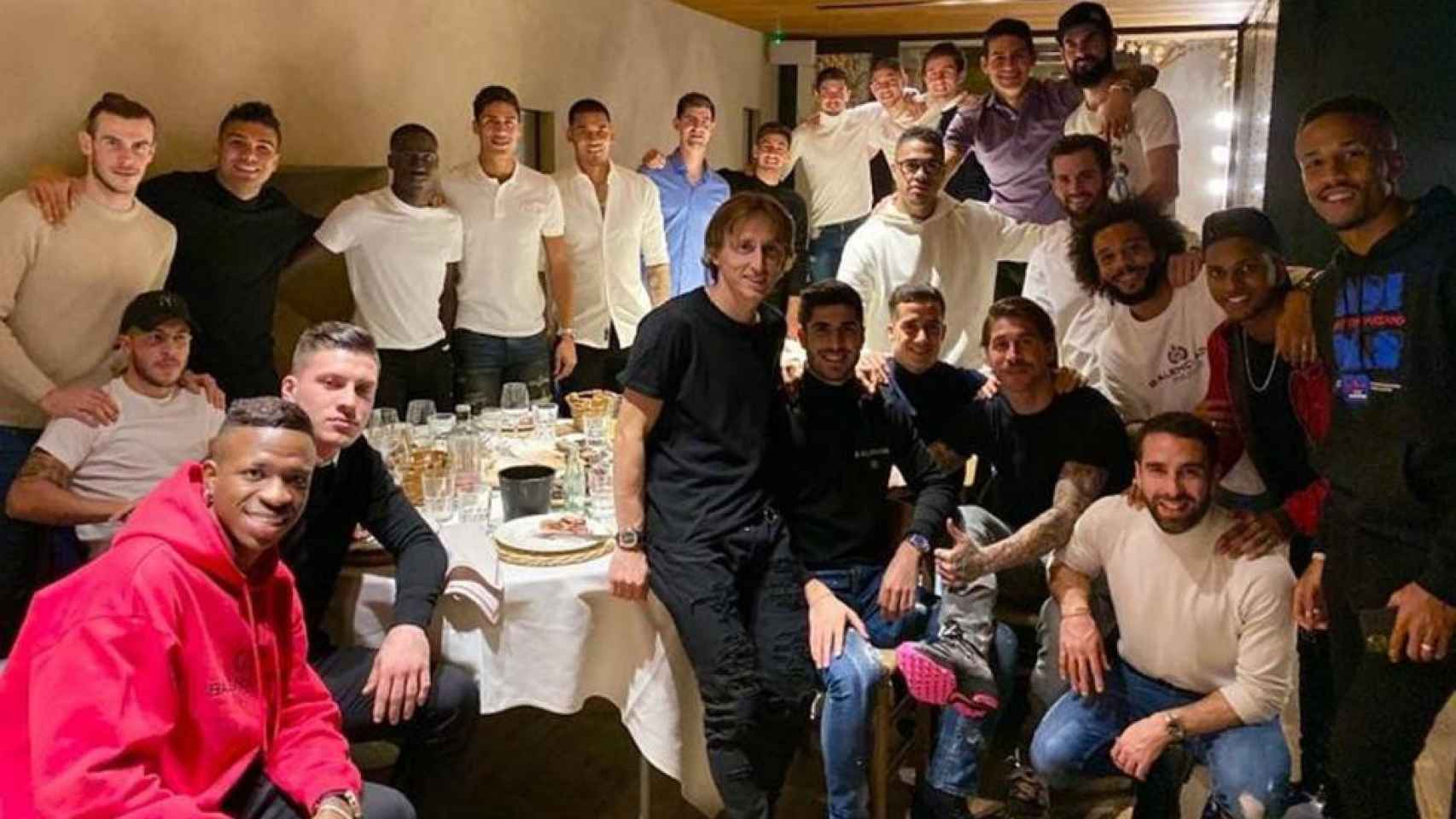 Imagen de la cena del Real Madrid | REDES