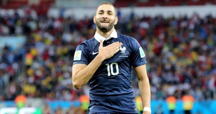 Benzema con la selección francesa / EFE