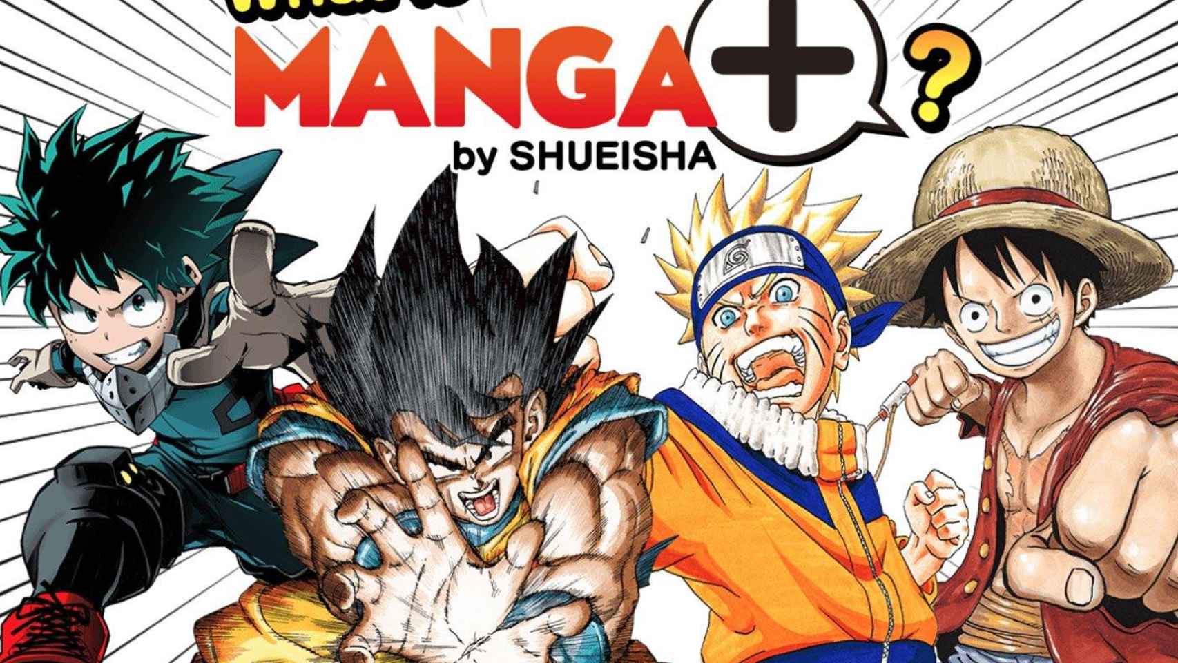 Cartel de presentación de la 'app' MANGA Plus / MANGA PLUS