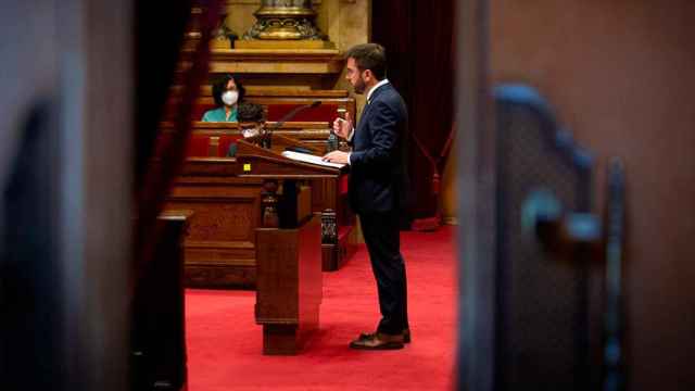 El presidente de la Generalitat, Pere Aragonès, carece de mayoría para impulsar proyectos como el decreto ley sobre temporalidad de los funcionarios / EP