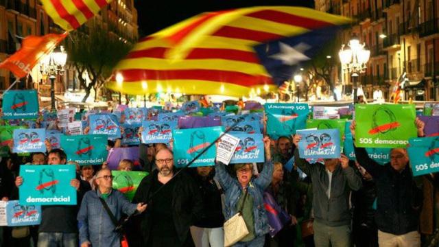 Una manifestación independentista en Cataluña / EFE