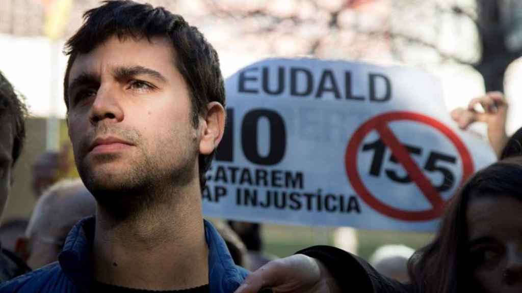 El alcalde de Argentona, Eudald Calvo, en la Ciudad de la Justicia