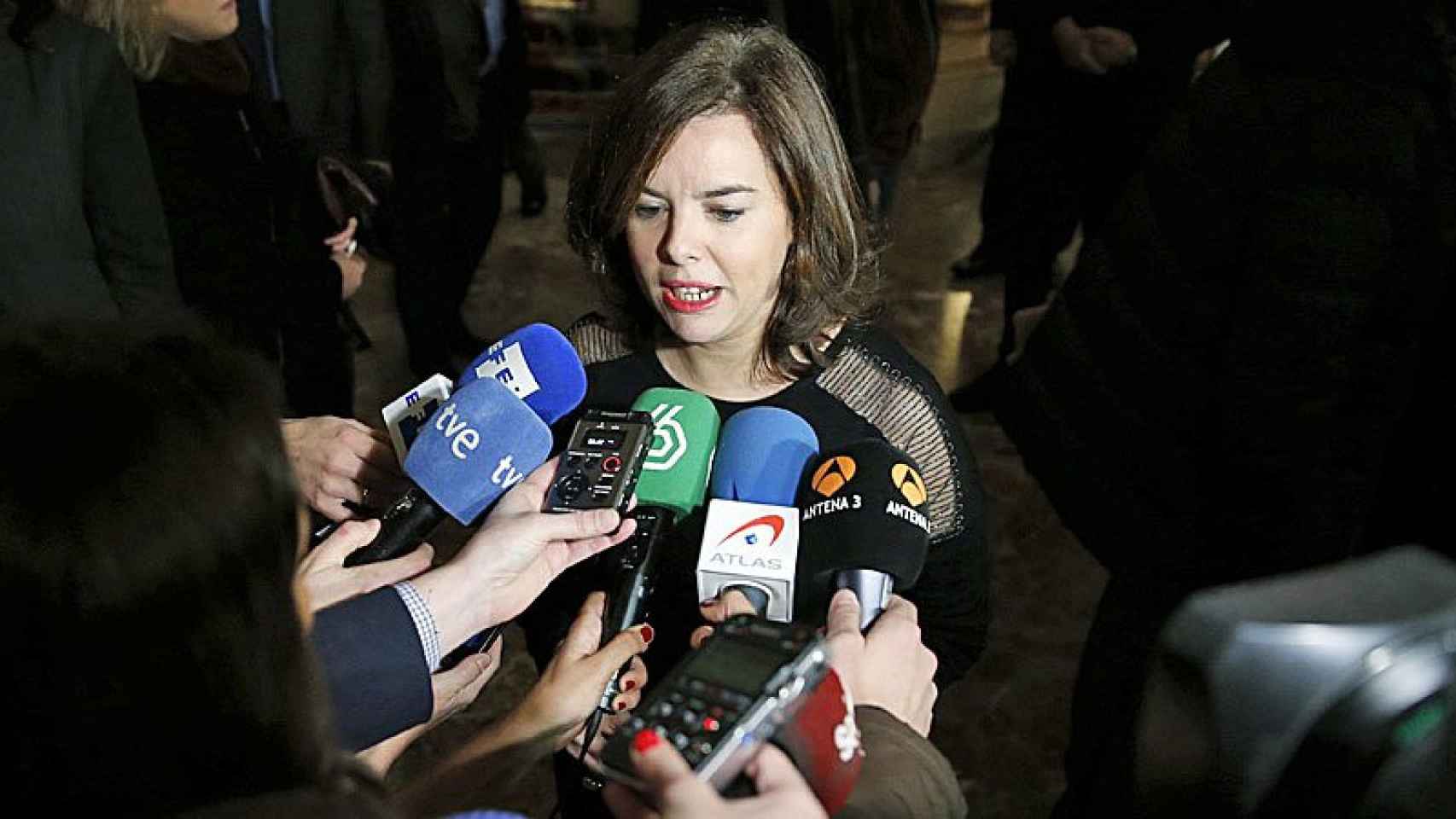 Soraya Sáenz de Santamaría, vicepresidenta del Gobierno en funciones