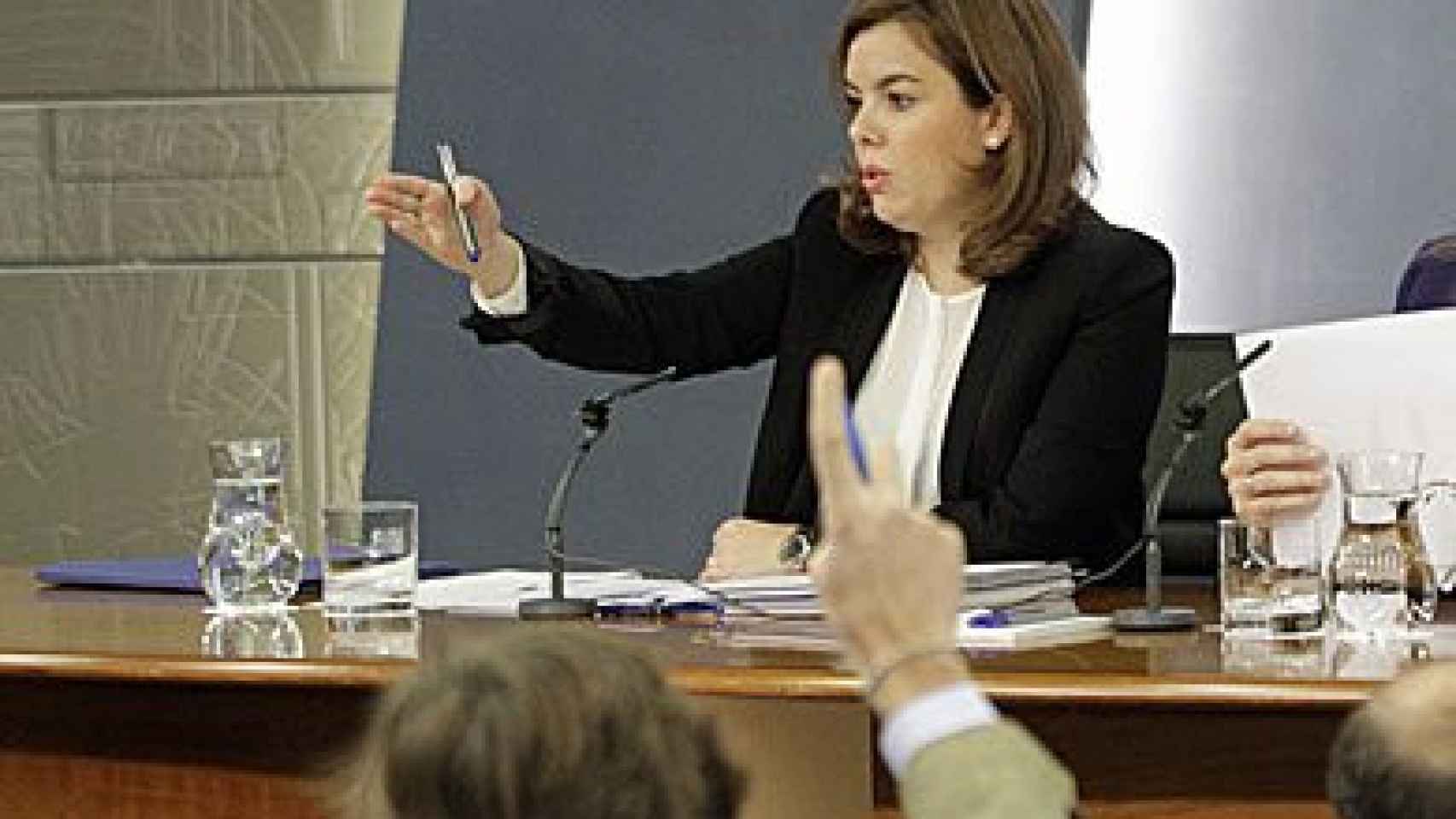 La vicepresidenta del Gobierno, Soraya Sáenz de Santamaría