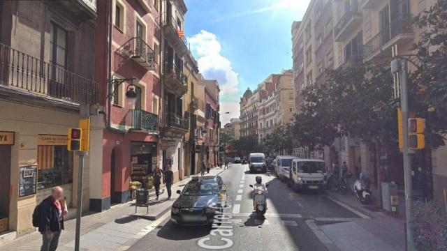 Barrio de Gracia, lugar donde la mujer habría tirado a su bebé por la ventana y habría muerto / GOOGLE MAPS