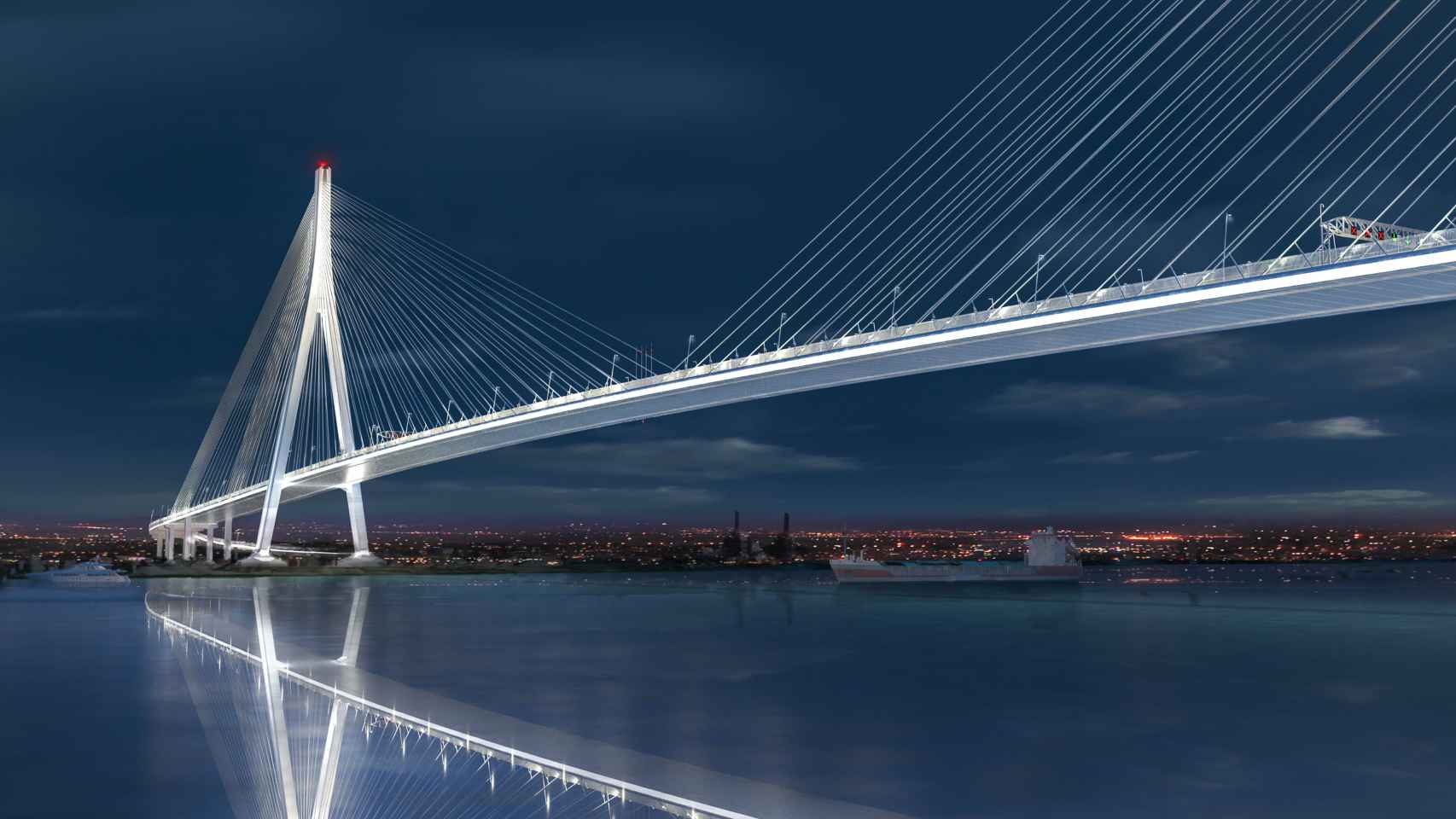 Puente de Gordie Howe Bridge, construido por ACS en Ontario (Canadá) / ACS