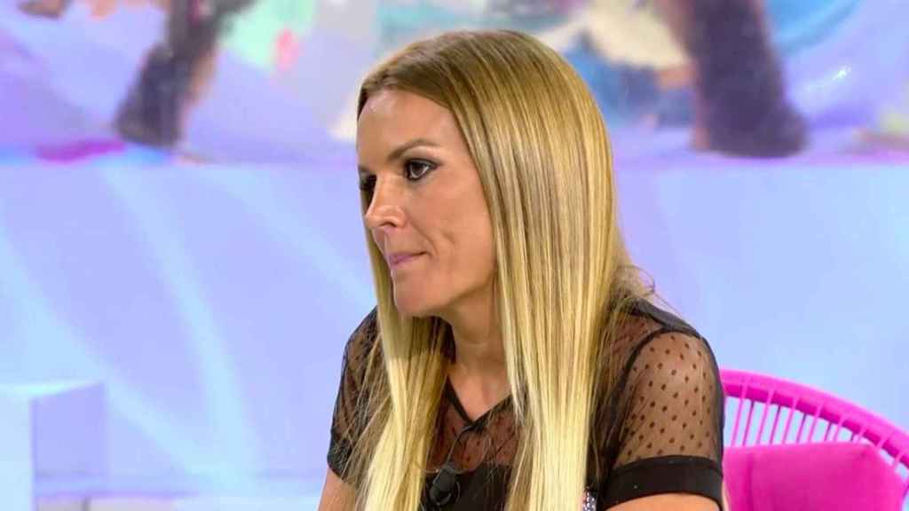 Marta López en el plató de 'Sálvame' / MEDIASET