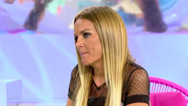 Marta López en el plató de 'Sálvame' / MEDIASET