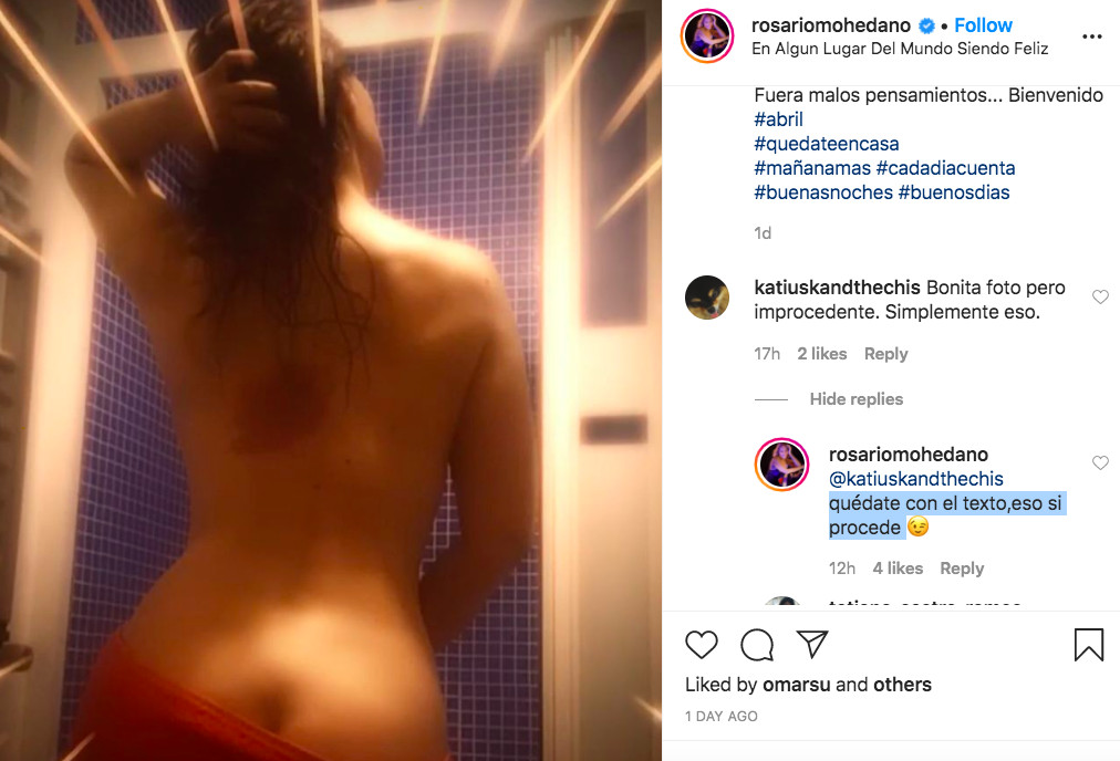 Chayo Mohedano se lo quita todo en el baño de su casa / INSTAGRAM