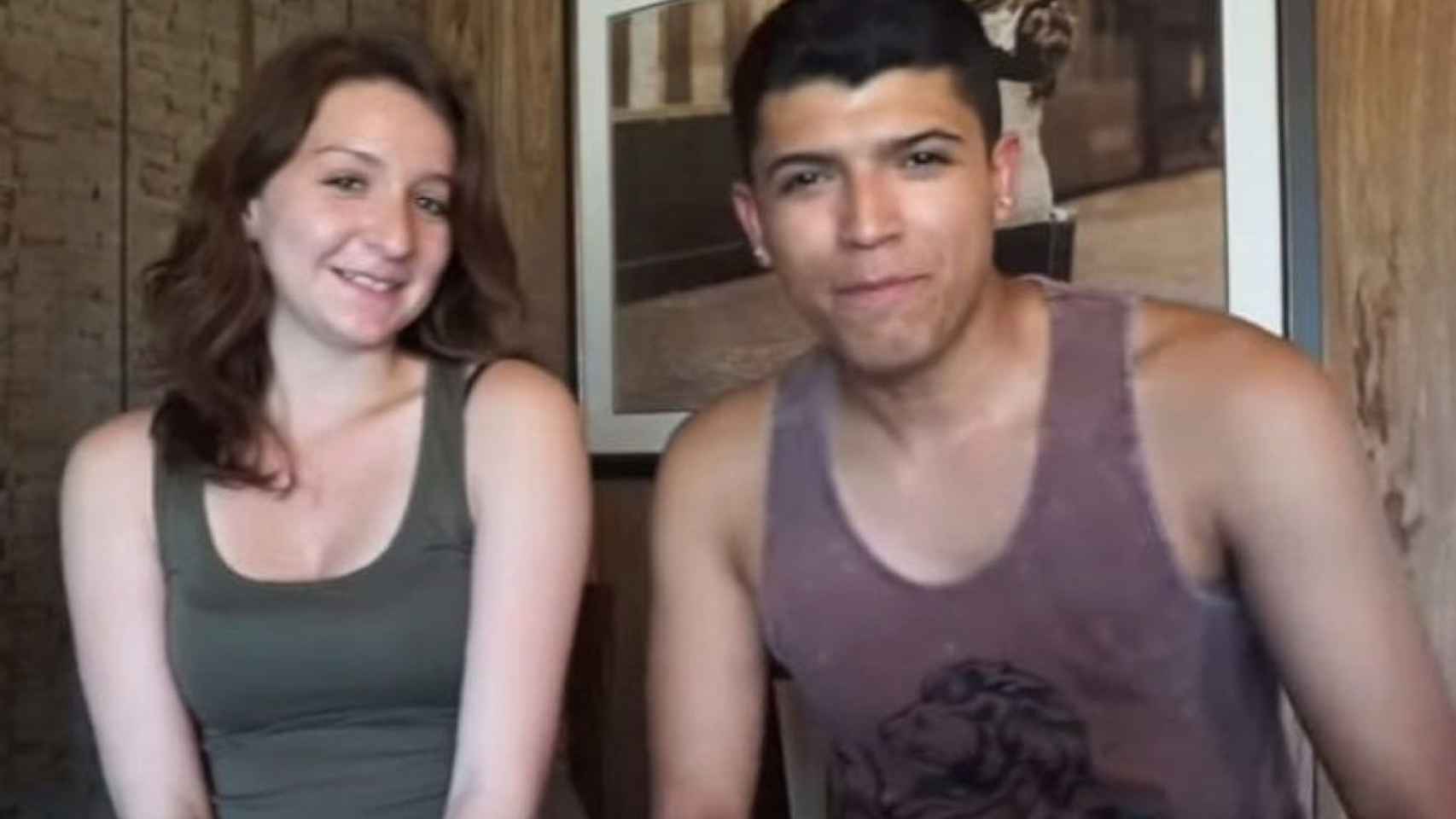 Una foto de la pareja antes de fallecer por el vídeo en Youtube prisión