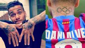 Los tatuajes de Dani Alves en las manos, brazos y nuca / CULEMANIA