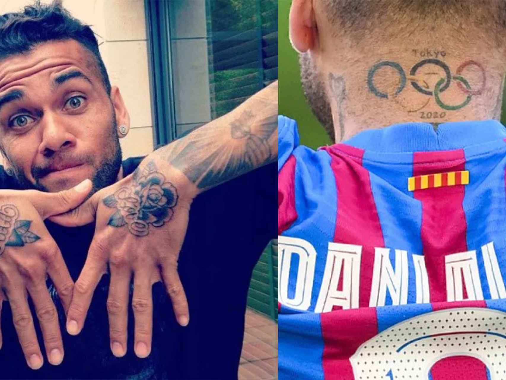 Todos los tatuajes de Dani Alves en su cuerpo