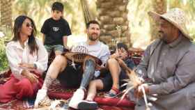 Messi promociona a Arabia Saudí en su viaje junto a su familia / REDES