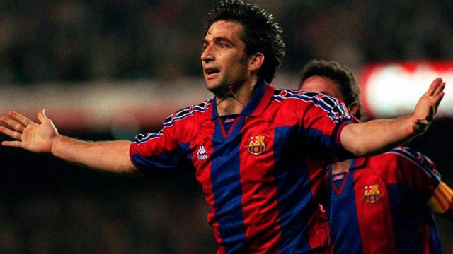 Pizzi celebra su gol contra el Atlético / FCB