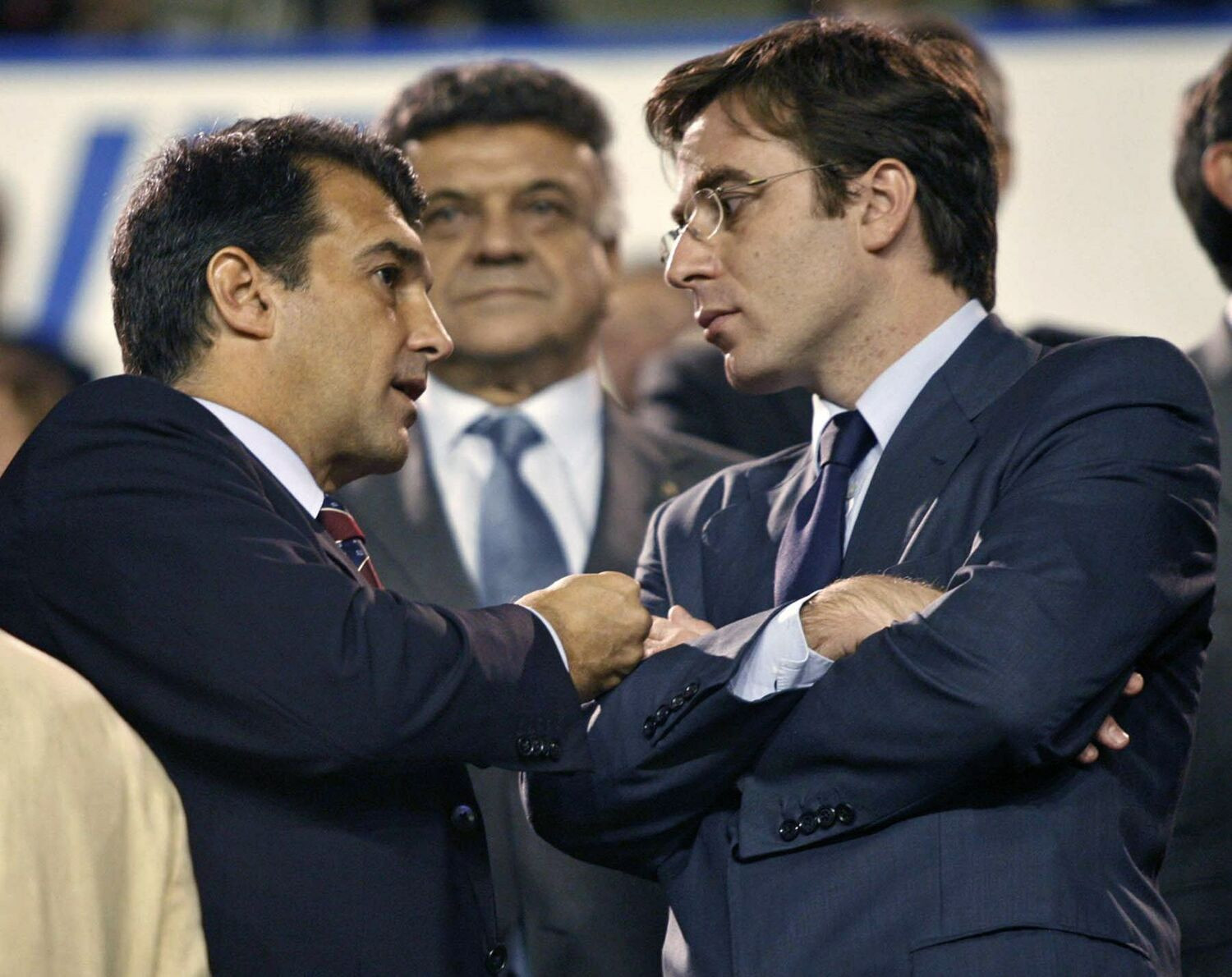 Jordi Roche con Joan Laporta