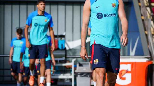 Miralem Pjanic, justo antes de un entrenamiento con el Barça / FCB