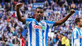 Alexander Isak celebrando una victoria de la Real Sociedad / EFE