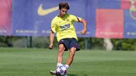 Riqui Puig en un entrenamiento del Barça / FCB