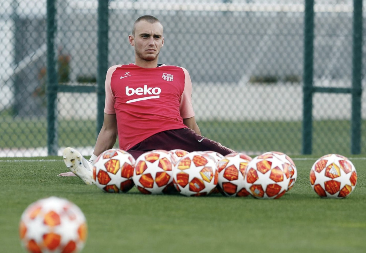 Una foto de Jasper Cillessen durante un entrenamiento del Barça / FCB