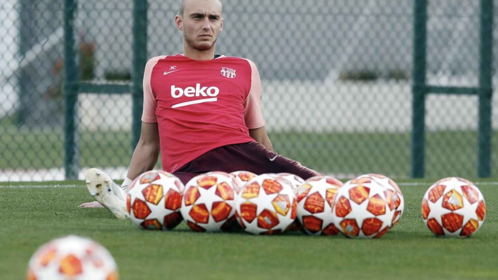 Una foto de Jasper Cillessen durante un entrenamiento del Barça / FCB