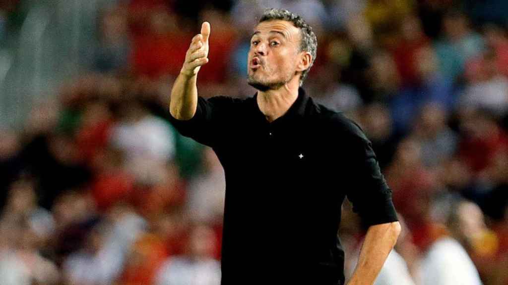 Luis Enrique dirige su segundo partido como seleccionador, el España-Croacia (6-0) / EFE