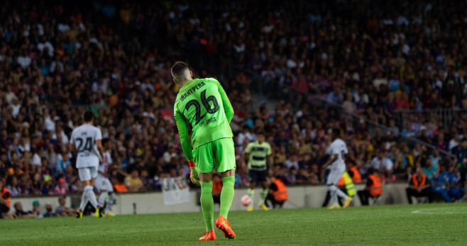 Iñaki Peña, en un partido disputado con el FC Barcelona esta temporada / LUIS MIGUEL AÑÓN (CULEMANIA)