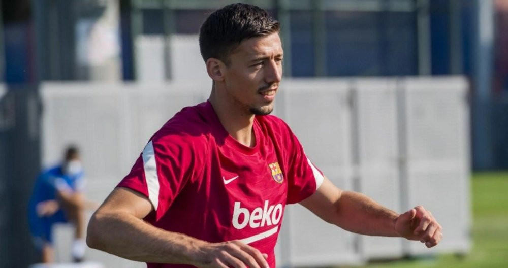 Clement Lenglet entrenando con el Barça, durante la pretemporada / FC Barcelona