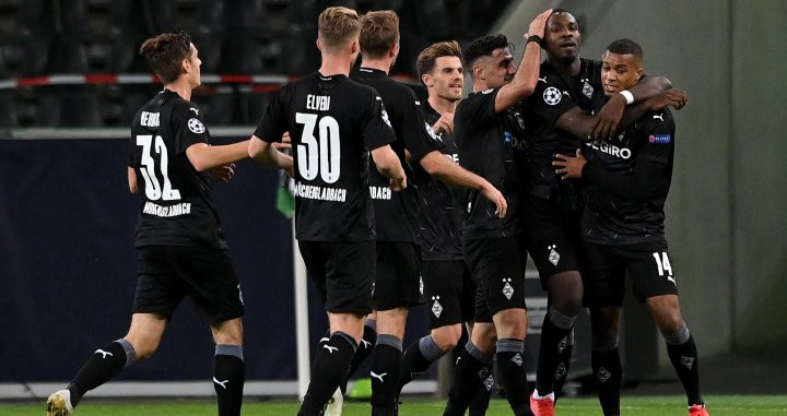 Marcus Thuram, del Borussia Monchengladbach, celebrando su gol contra el Real Madrid | EFE