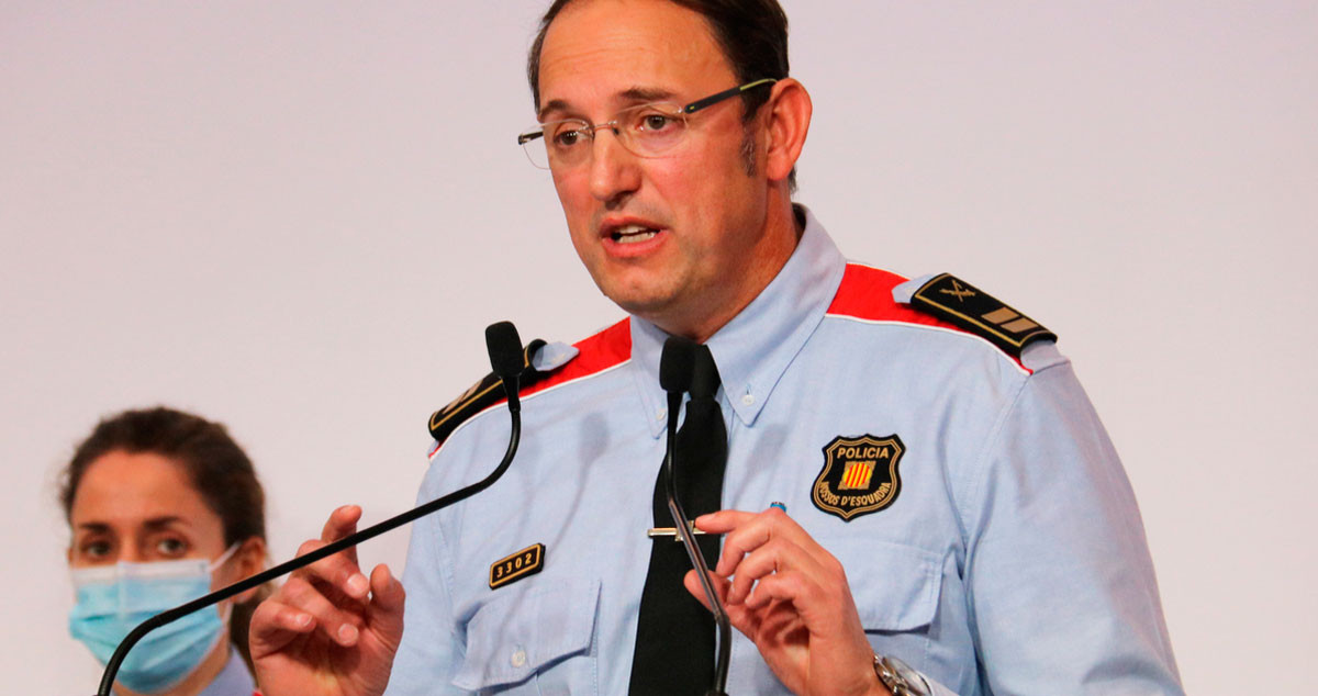 Josep Maria Estela, comisario jefe de los Mossos d'Esquadra, en una comparecencia anterior / CG