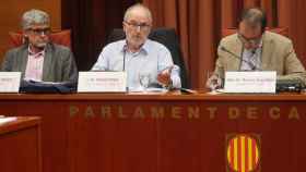 Rafael Ribó, actual síndic de Greuges, dando explicaciones en el Parlament / EUROPA PRESS