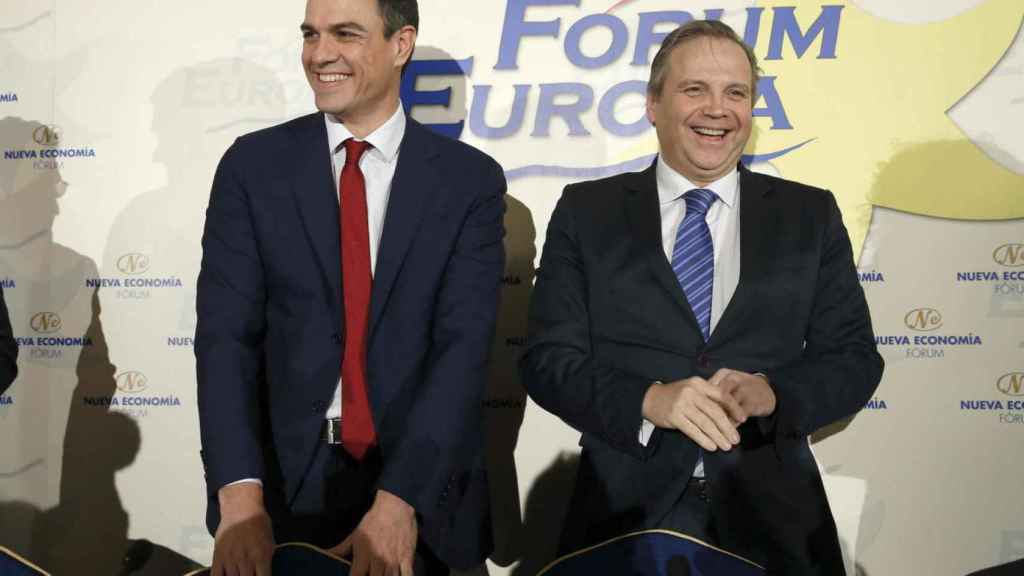 Pedro Sanchez y Antonio Miguel Carmona