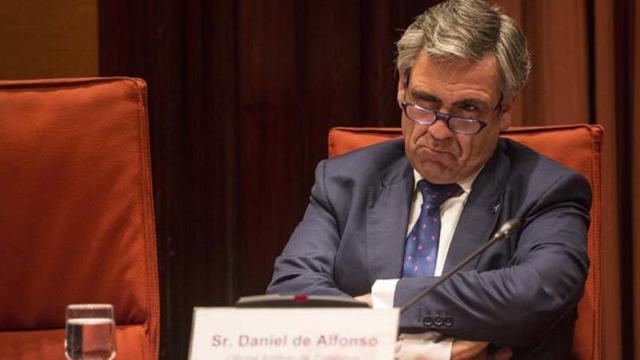 El director de la Oficina Antifraude de Cataluña (OAC), Daniel de Alfonso, durante su comparecencia en el Parlamento catalán par aclarar sus conversaciones con el ministro del Interior.
