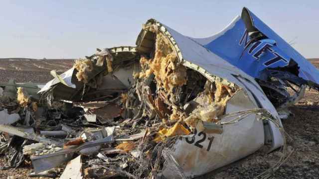 Restos del avión siniestrado en Sinaí / EFE