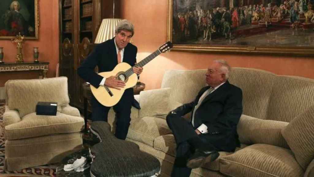 El ministro de Asuntos Exteriores y de Cooperación español, José Manuel García-Margallo, y el secretario de Estado norteamericano, John Kerry.