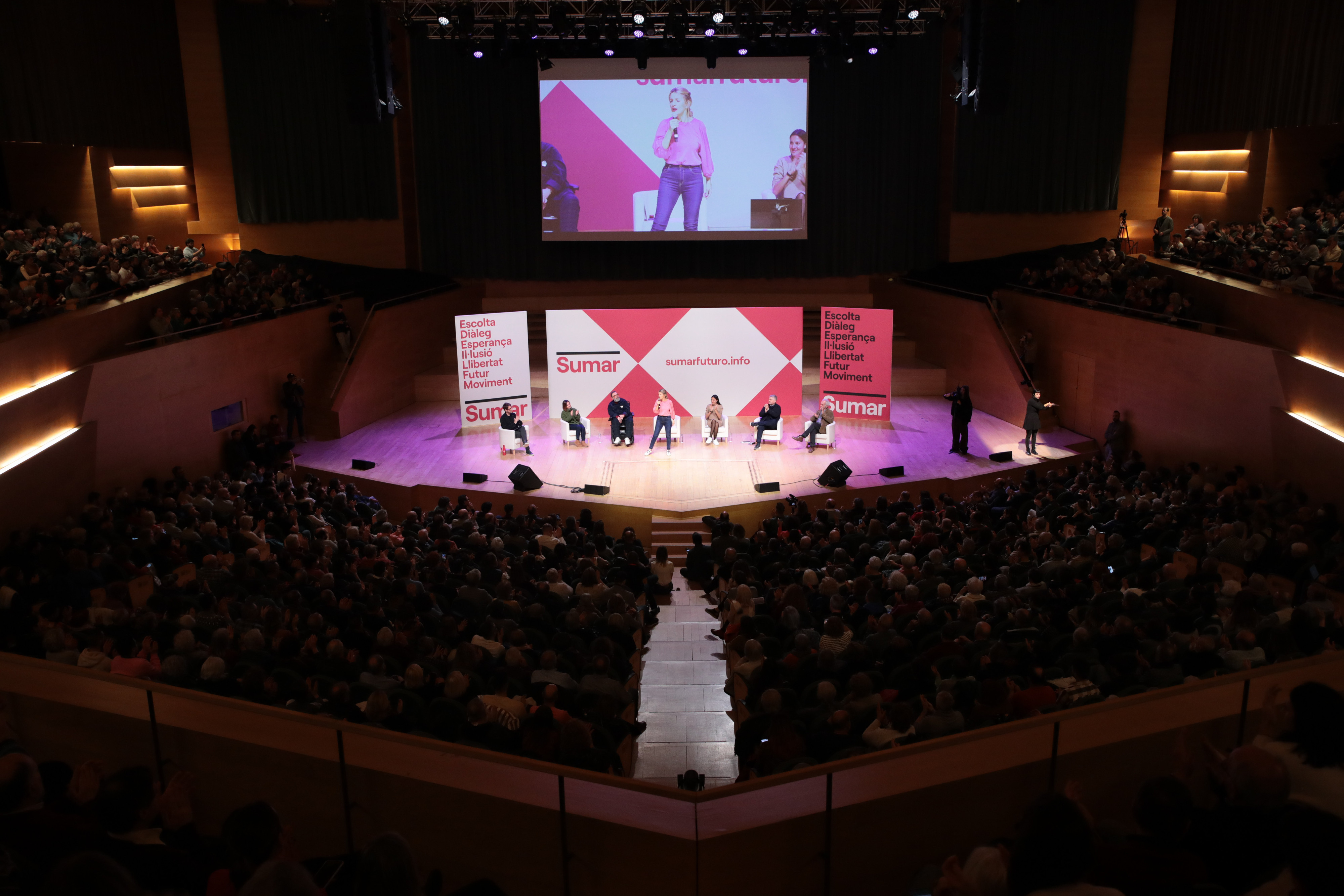 'Acto de escucha' de la plataforma política Sumar en el Auditori de Barcelona este sábado / KIKE RINCÓN - EUROPA PRESS