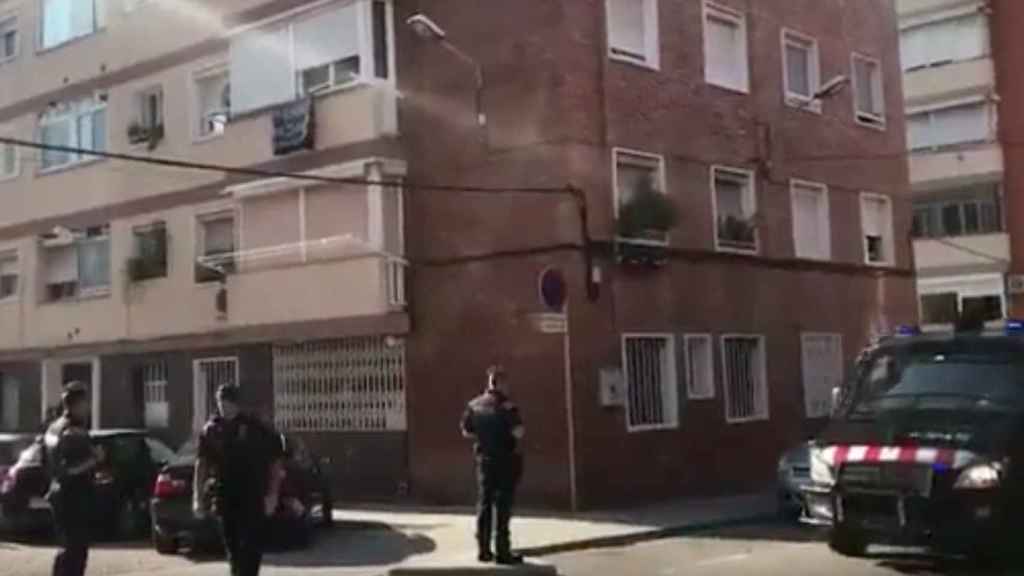 Una foto de los Mossos d'Esquadra tras acordonar la zona