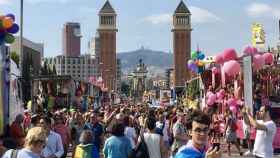 Imagen del Pride Barcelona 2017 en la avenida María Cristina de la Ciudad Condal / CG