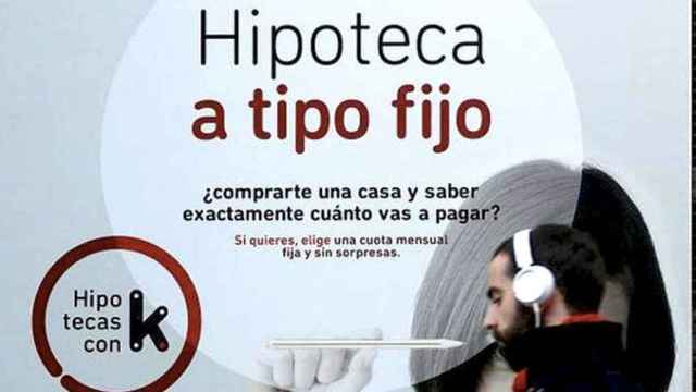 Promoción de una hipoteca a tipo fijo en un banco de España / EFE