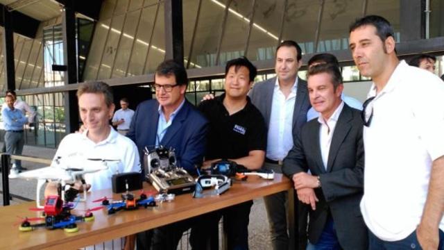 Los impulsores de Reimagine Drone, primer 'hub' barcelonés de drones de la mano de la empresa Incubio.